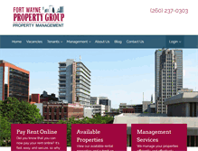 Tablet Screenshot of fortwaynepropertygroup.com